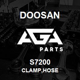 S7200 Doosan CLAMP,HOSE | AGA Parts