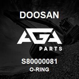 S80000081 Doosan O-RING | AGA Parts