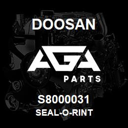 S8000031 Doosan SEAL-O-RINT | AGA Parts