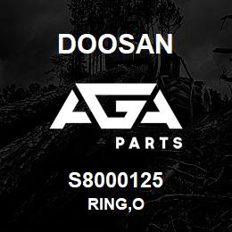 S8000125 Doosan RING,O | AGA Parts