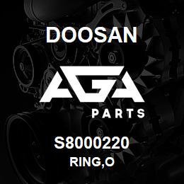 S8000220 Doosan RING,O | AGA Parts