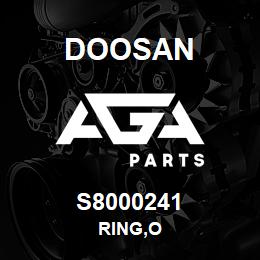 S8000241 Doosan RING,O | AGA Parts