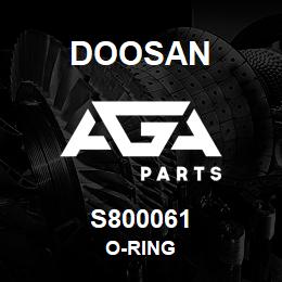 S800061 Doosan O-RING | AGA Parts