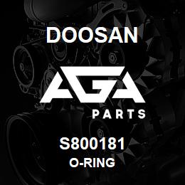 S800181 Doosan O-RING | AGA Parts