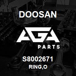 S8002671 Doosan RING,O | AGA Parts