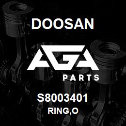 S8003401 Doosan RING,O | AGA Parts