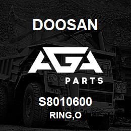 S8010600 Doosan RING,O | AGA Parts