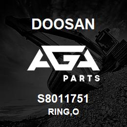 S8011751 Doosan RING,O | AGA Parts