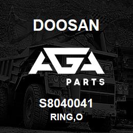 S8040041 Doosan RING,O | AGA Parts