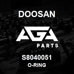 S8040051 Doosan O-RING | AGA Parts