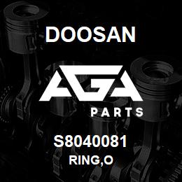 S8040081 Doosan RING,O | AGA Parts