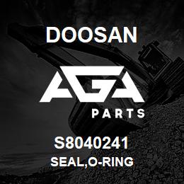 S8040241 Doosan SEAL,O-RING | AGA Parts