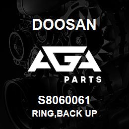 S8060061 Doosan RING,BACK UP | AGA Parts