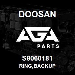 S8060181 Doosan RING,BACKUP | AGA Parts