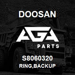 S8060320 Doosan RING,BACKUP | AGA Parts