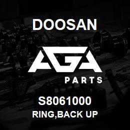 S8061000 Doosan RING,BACK UP | AGA Parts