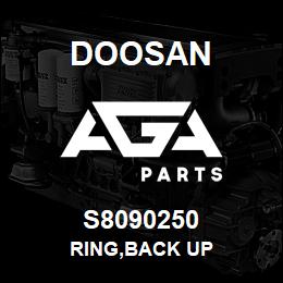 S8090250 Doosan RING,BACK UP | AGA Parts