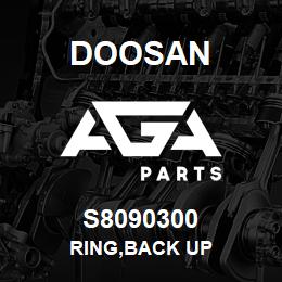 S8090300 Doosan RING,BACK UP | AGA Parts