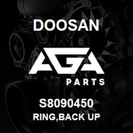 S8090450 Doosan RING,BACK UP | AGA Parts