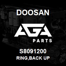 S8091200 Doosan RING,BACK UP | AGA Parts