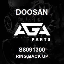 S8091300 Doosan RING,BACK UP | AGA Parts