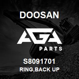 S8091701 Doosan RING,BACK UP | AGA Parts