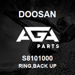 S8101000 Doosan RING,BACK UP | AGA Parts