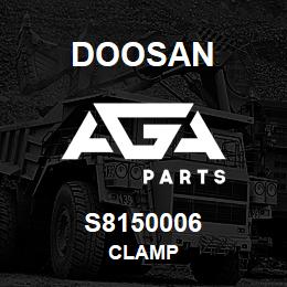 S8150006 Doosan CLAMP | AGA Parts