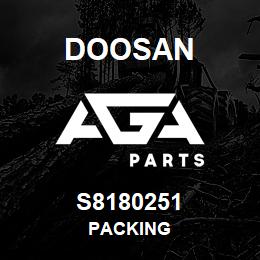 S8180251 Doosan PACKING | AGA Parts