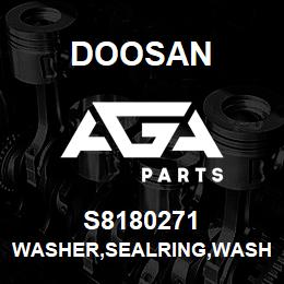 S8180271 Doosan WASHER,SEALRING,WASHER | AGA Parts