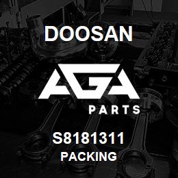 S8181311 Doosan PACKING | AGA Parts