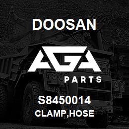 S8450014 Doosan CLAMP,HOSE | AGA Parts