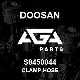 S8450044 Doosan CLAMP,HOSE | AGA Parts