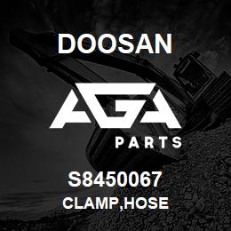 S8450067 Doosan CLAMP,HOSE | AGA Parts