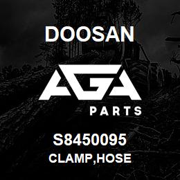 S8450095 Doosan CLAMP,HOSE | AGA Parts