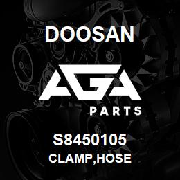 S8450105 Doosan CLAMP,HOSE | AGA Parts