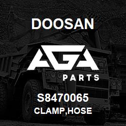 S8470065 Doosan CLAMP,HOSE | AGA Parts