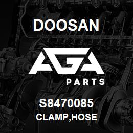 S8470085 Doosan CLAMP,HOSE | AGA Parts