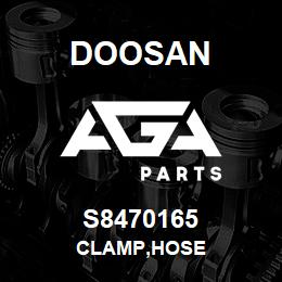 S8470165 Doosan CLAMP,HOSE | AGA Parts