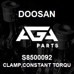 S8500092 Doosan CLAMP,CONSTANT TORQUE | AGA Parts