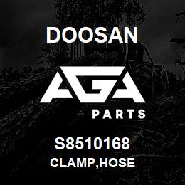 S8510168 Doosan CLAMP,HOSE | AGA Parts