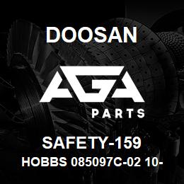 SAFETY-159 Doosan HOBBS 085097C-02 10-80VDC,3-SCREW BLACK/ | AGA Parts