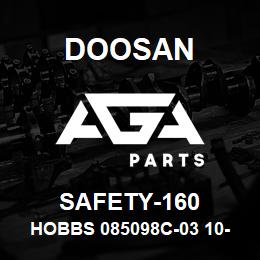 SAFETY-160 Doosan HOBBS 085098C-03 10-80VDC,HOUR METER (CH | AGA Parts