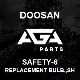 SAFETY-6 Doosan REPLACEMENT BULB,,SHORT STROBE LIGHT | AGA Parts