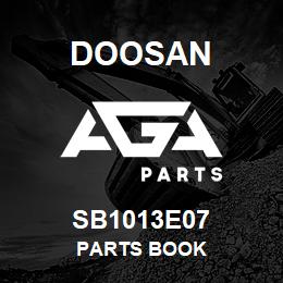 SB1013E07 Doosan PARTS BOOK | AGA Parts