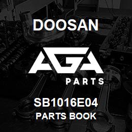 SB1016E04 Doosan PARTS BOOK | AGA Parts