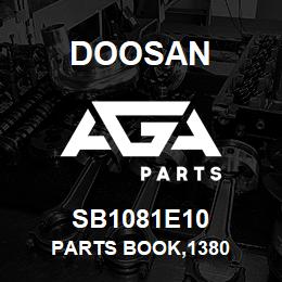 SB1081E10 Doosan PARTS BOOK,1380 | AGA Parts