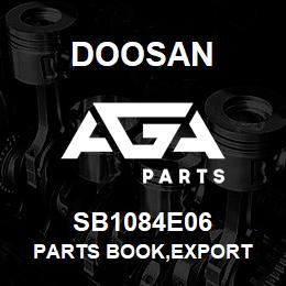 SB1084E06 Doosan PARTS BOOK,EXPORT | AGA Parts