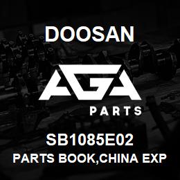 SB1085E02 Doosan PARTS BOOK,CHINA EXPORT | AGA Parts