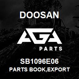 SB1096E06 Doosan PARTS BOOK,EXPORT | AGA Parts